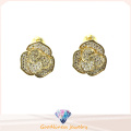 Flower Shape e Novo Hot Trendy Delicado Jóias Sweet Flower Stud Earring E6730